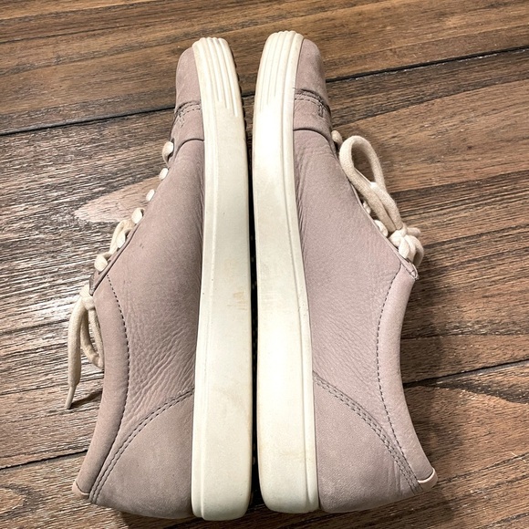 ECCO SOFT 7 Gray Rose Nubuck Leather Comfort Sneakers Size 8 EU 39 Smart Casual - Picture 5 of 10